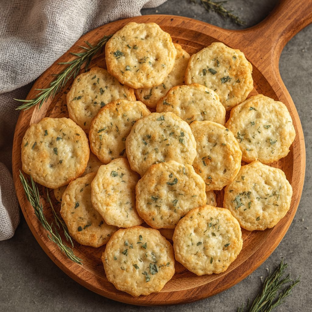 Garlic Herb Cheese Crackers Recipe
