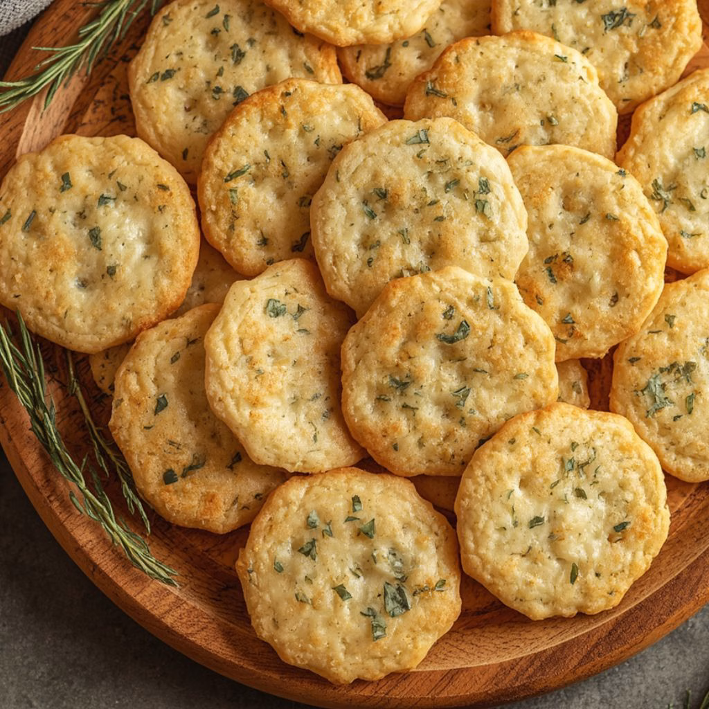 Garlic Herb Cheese Crackers Recipe