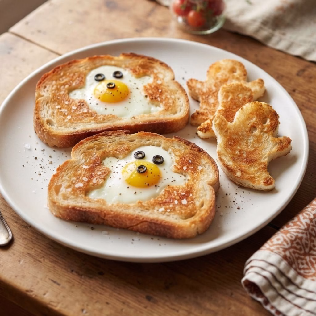 Ghost Egg in a Hole Recipe