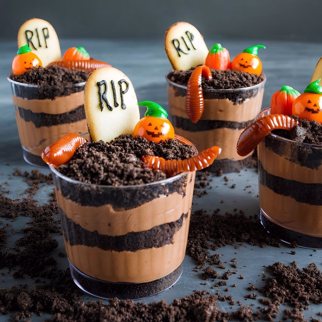 Graveyard Dirt Cups Recipe