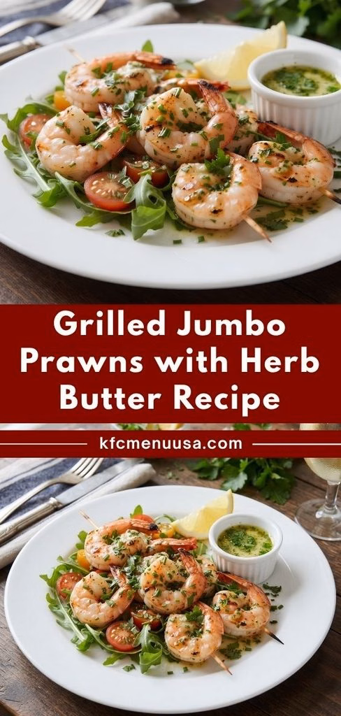 Grilled Jumbo Prawns with Herb Butter Recipe