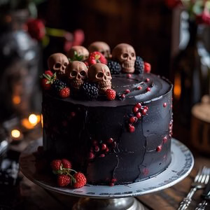 Halloween Black Velvet Cake Recipe