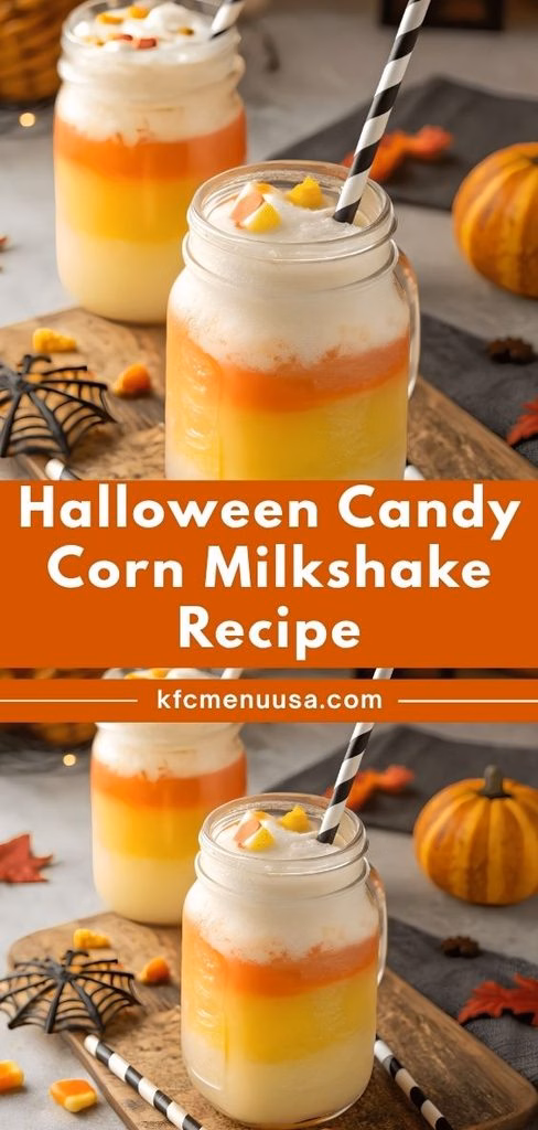 Halloween Candy Corn Milkshake Recipe