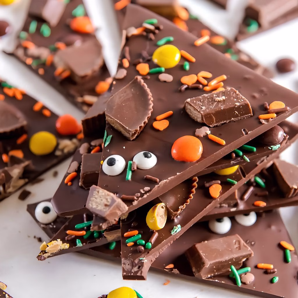 Halloween Chocolate Bark Recipe