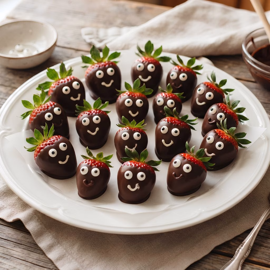Halloween Chocolate Dipped Strawberries Recipe