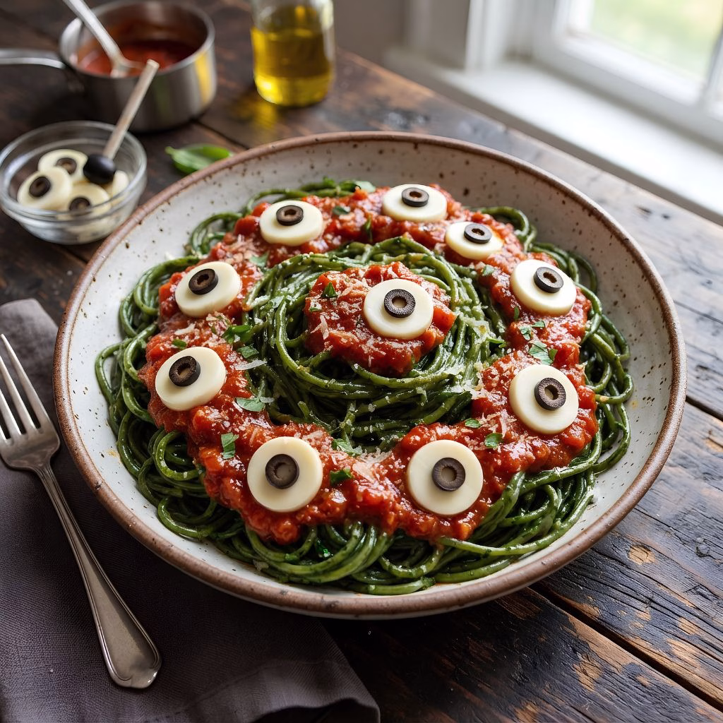 Halloween Eyeball Pasta Recipe