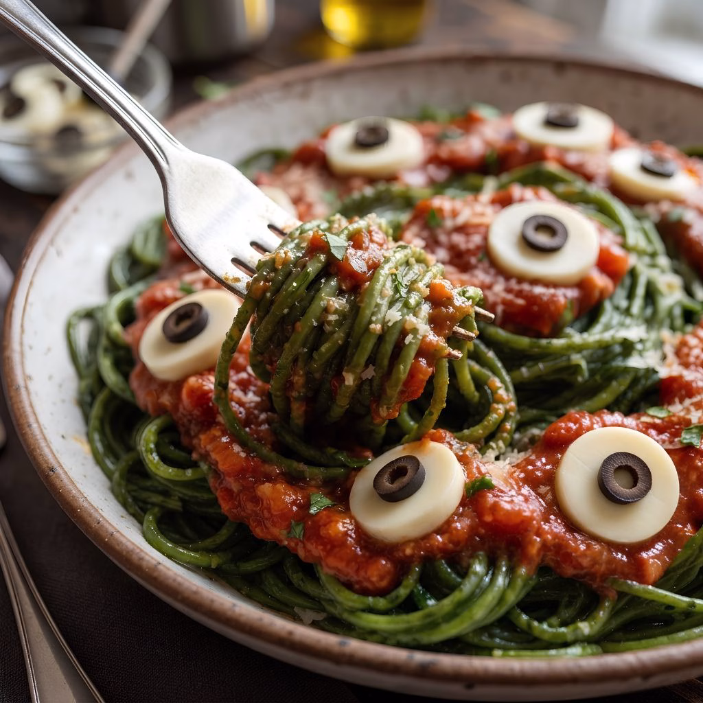 Halloween Eyeball Pasta Recipe