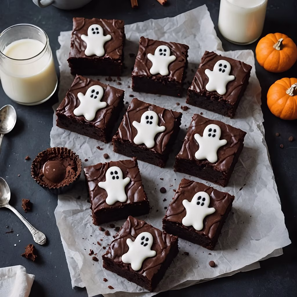 Halloween Ghost Brownies Recipe
