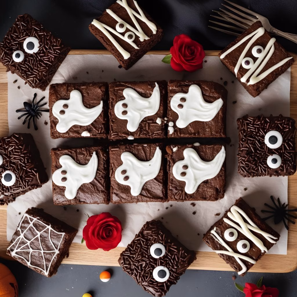 Halloween Ghost Brownies Recipe
