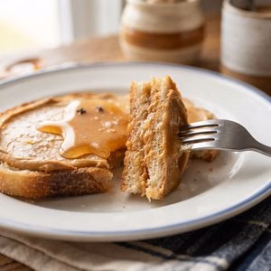 Halloween Peanut Butter Ghost Toast Recipe