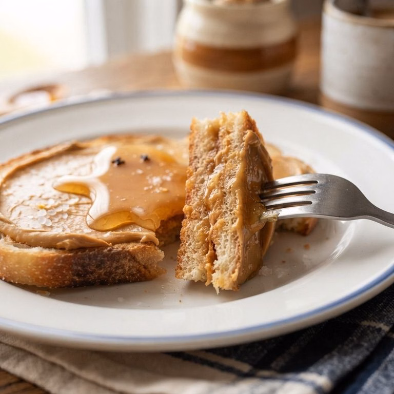Halloween Peanut Butter Ghost Toast Recipe
