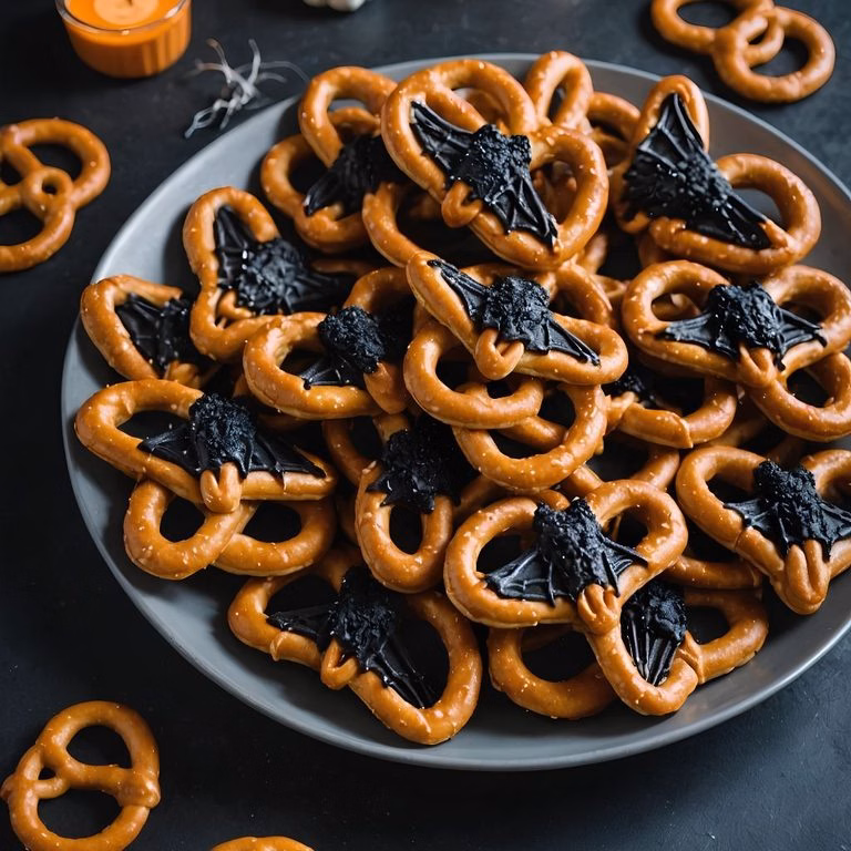 Halloween Pretzel Bats Recipe