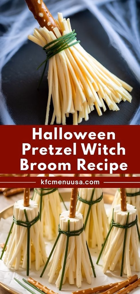 Halloween Pretzel Witch Broom Recipe