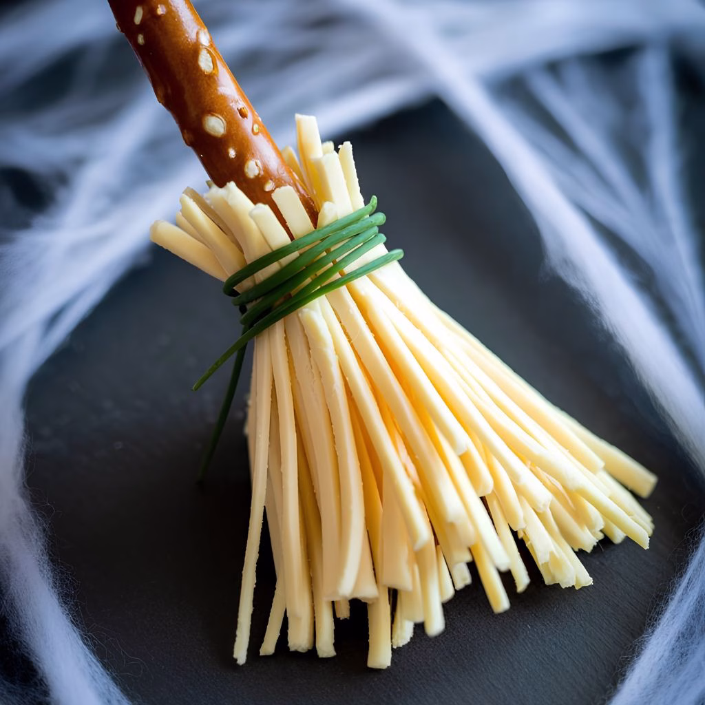 Halloween Pretzel Witch Broom Recipe
