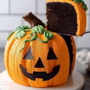 Halloween Pumpkin Cake Recipe