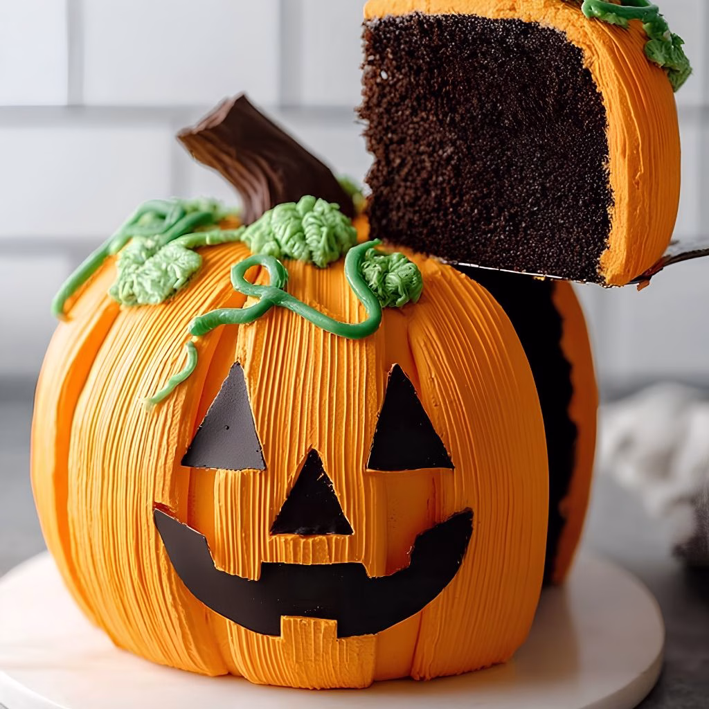 Halloween Pumpkin Cake Recipe
