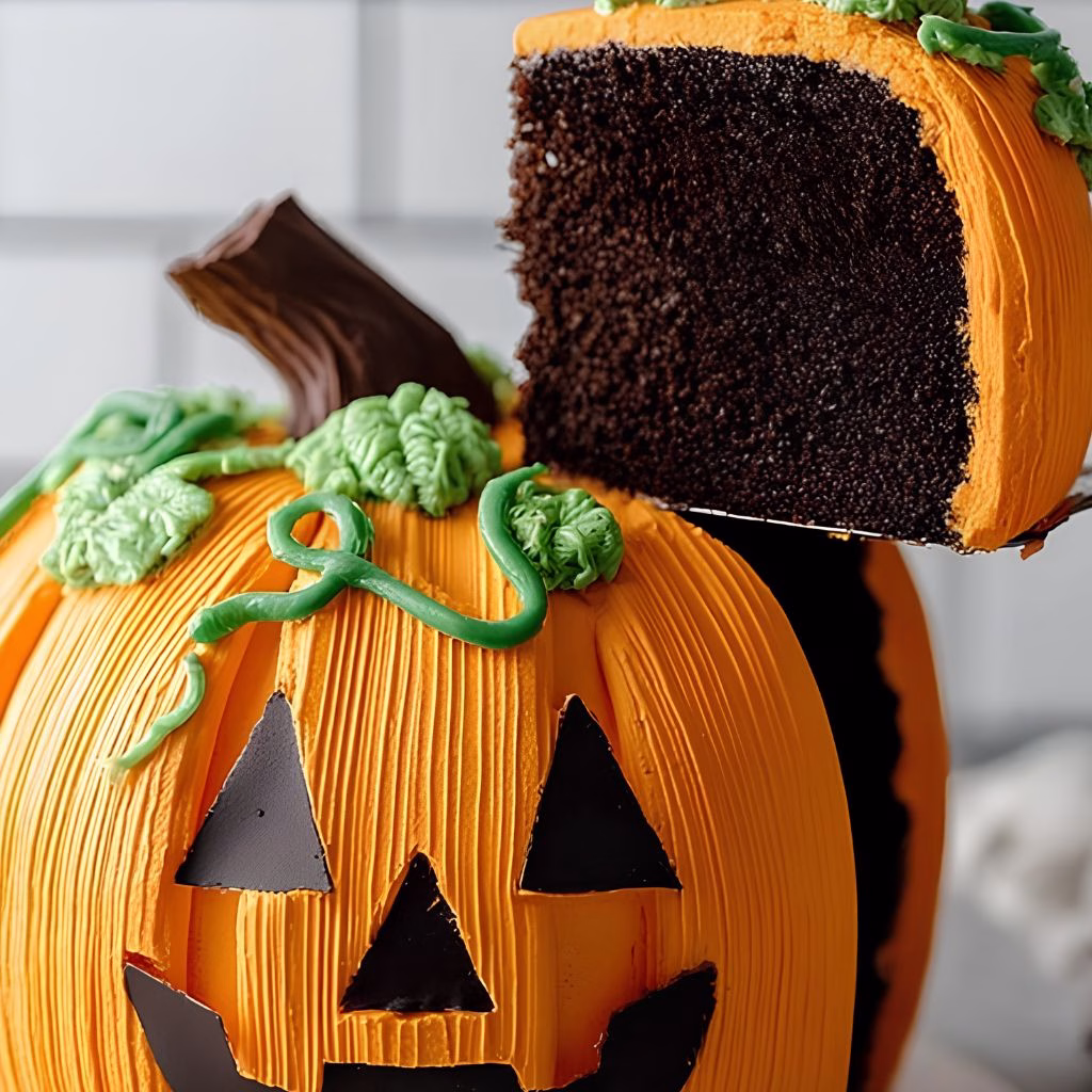 Halloween Pumpkin Cake Recipe