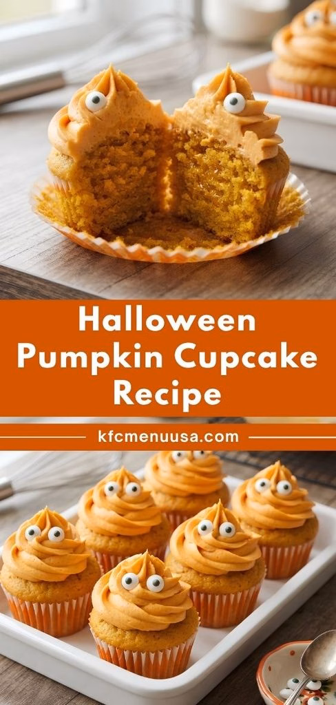 Halloween Pumpkin Cupcakes Recipe