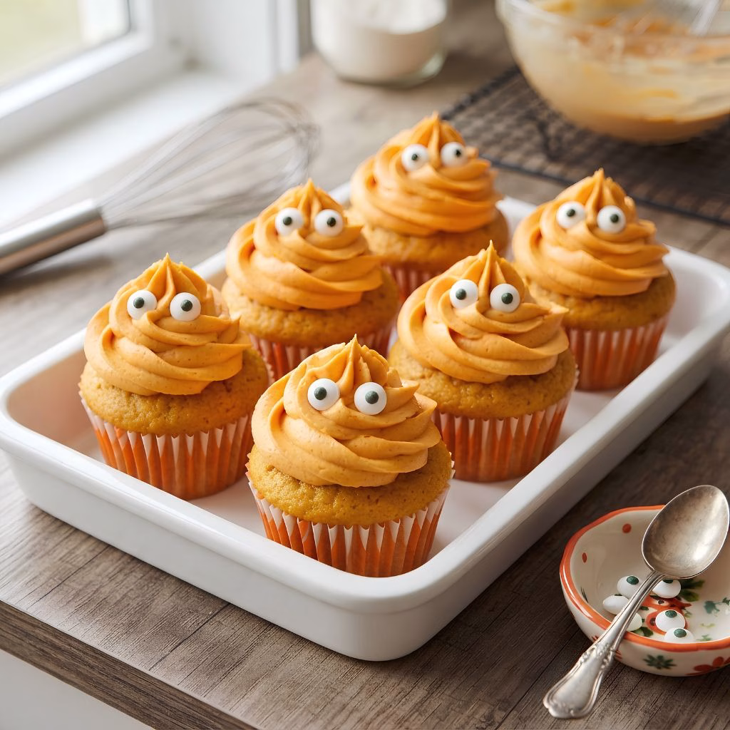 Halloween Pumpkin Cupcakes Recipe