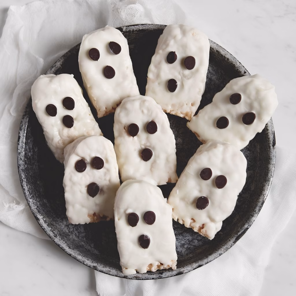Halloween Rice Krispie Ghost Recipe