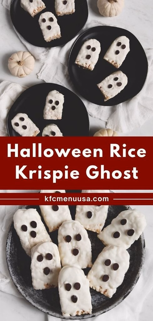 Halloween Rice Krispie Ghost Recipe