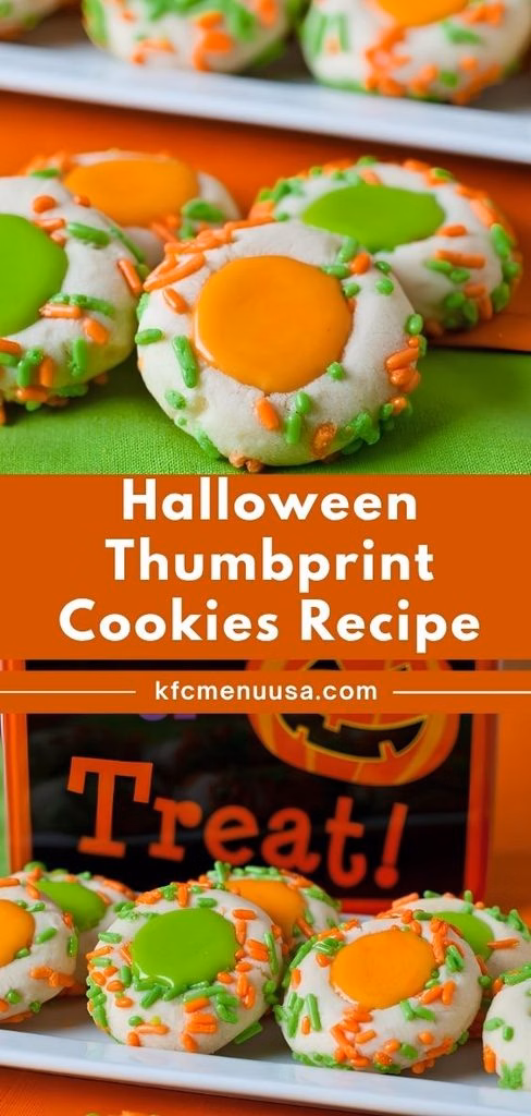 Halloween Thumbprint Cookies Recipe