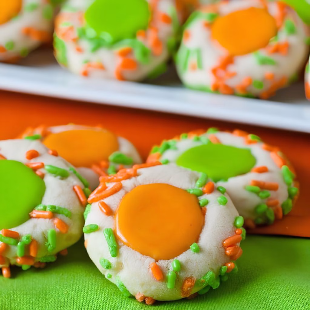 Halloween Thumbprint Cookies Recipe
