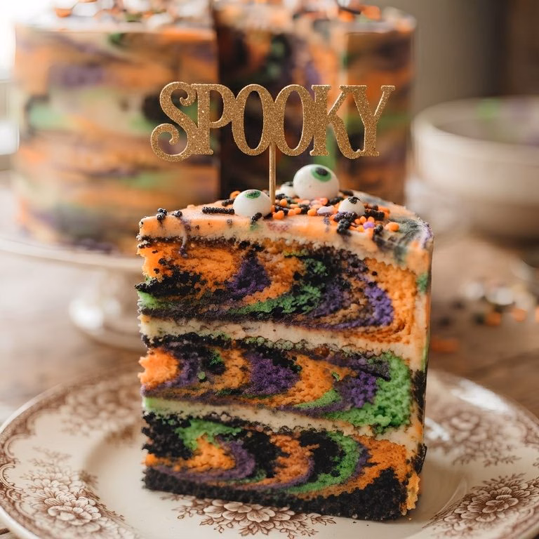 Halloween Tie Dye Cake Recipe