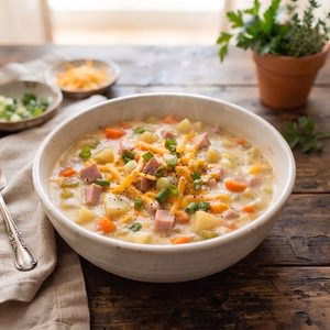Ham and Cheddar Soup Recipe