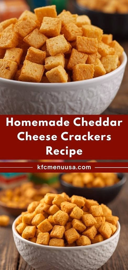 Homemade Cheddar Cheese Crackers Recipe