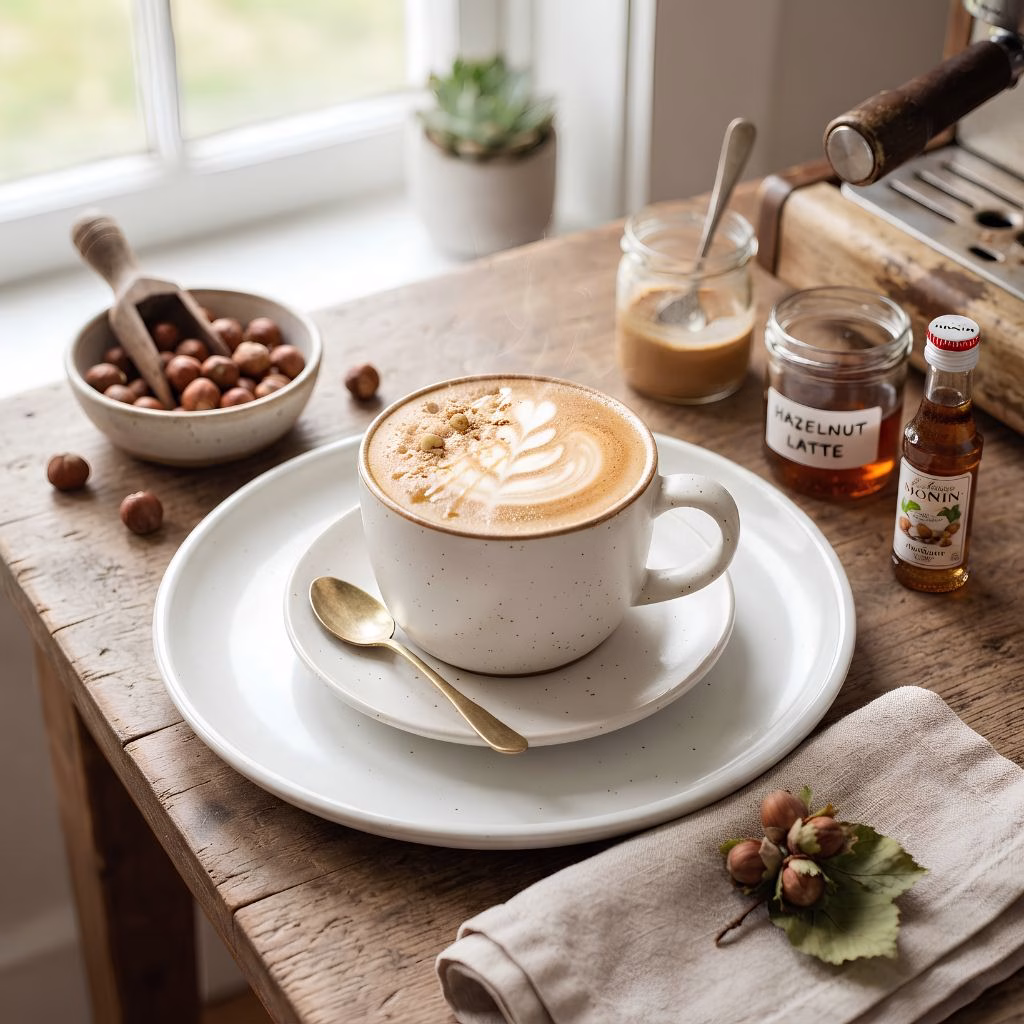 Homemade Hazelnut Latte Recipe