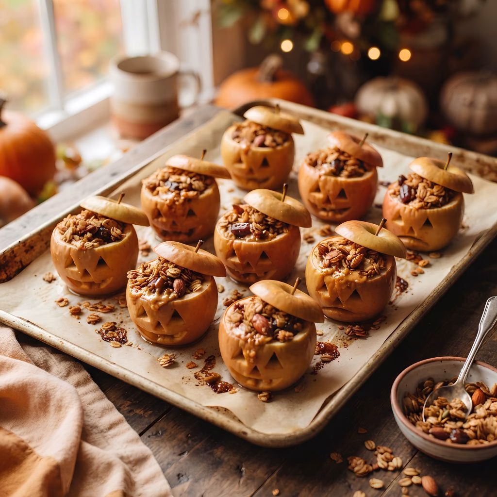 Jack O Lantern Apple Bites Recipe