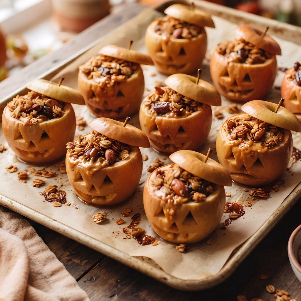 Jack O Lantern Apple Bites Recipe