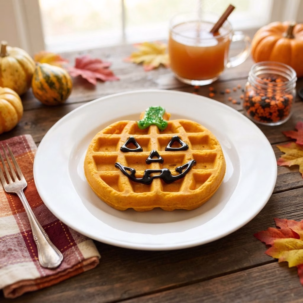 Jack O Lantern Waffles Recipe