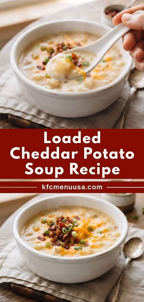 Loaded Cheddar Potato Soup Recipe
