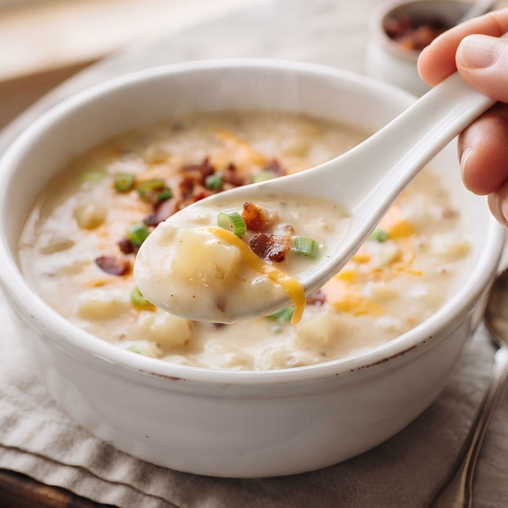 Loaded Cheddar Potato Soup Recipe