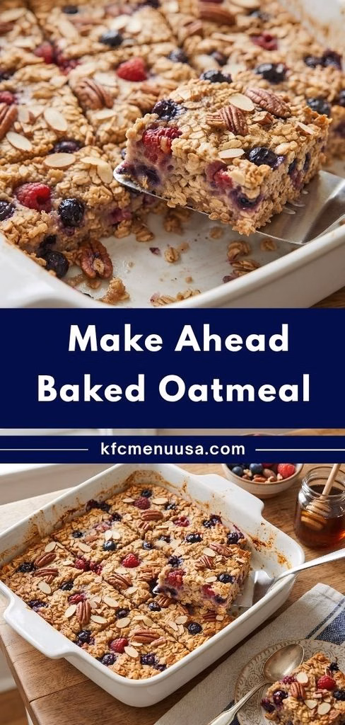 Make Ahead Baked Oatmeal Recipe