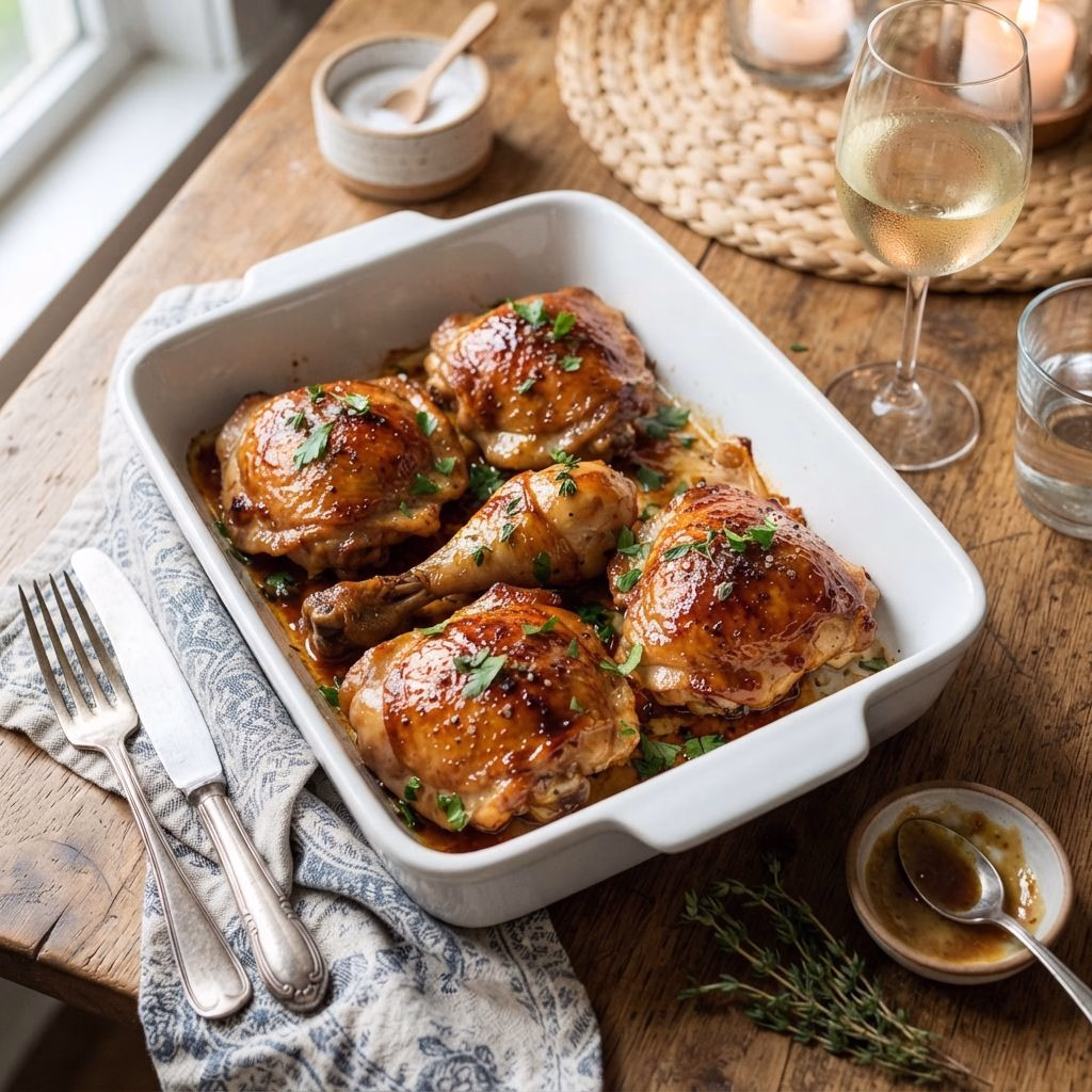 Maple Dijon Roasted Chicken Recipe