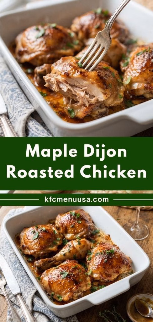 Maple Dijon Roasted Chicken Recipe