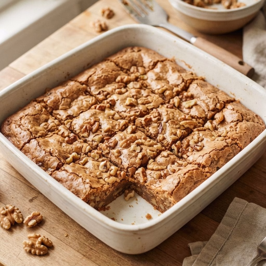 Maple Walnut Blondie Recipe