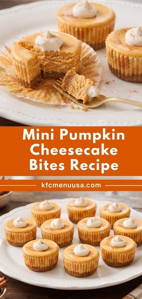 Mini Pumpkin Cheesecake Bites Recipe