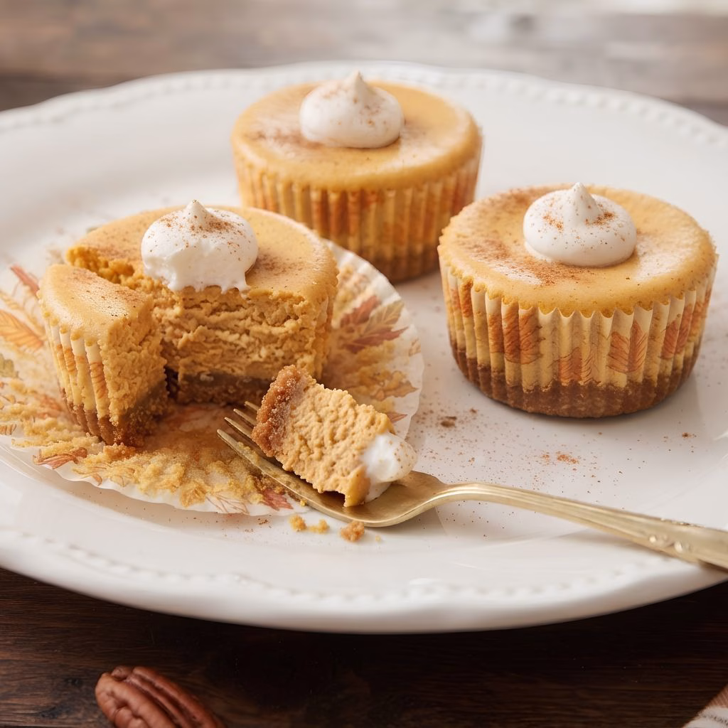 Mini Pumpkin Cheesecake Bites Recipe