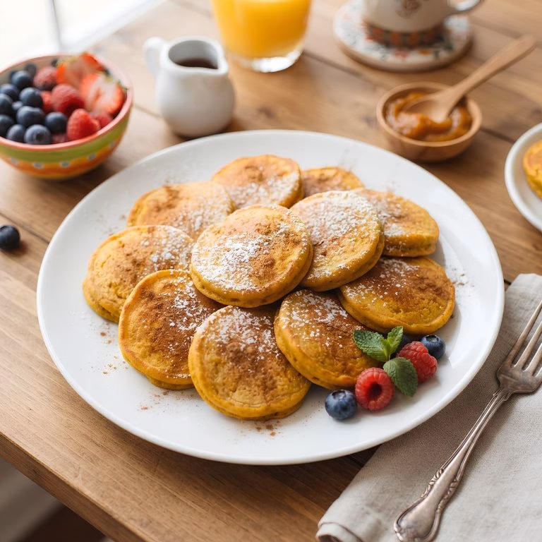 Mini Pumpkin Pancakes Recipe for Kids