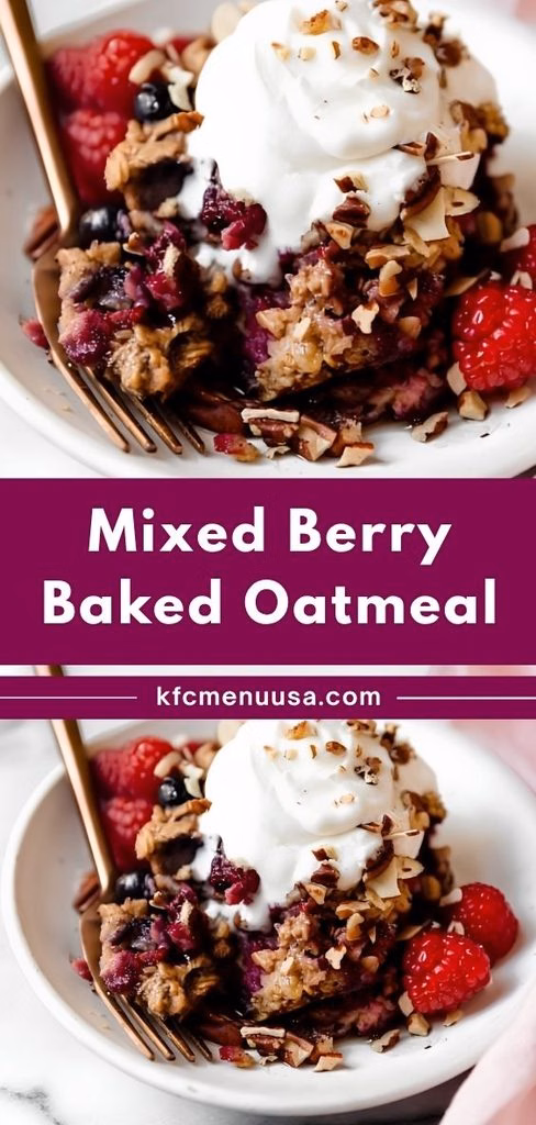 Mixed Berry Baked Oatmeal Recipe
