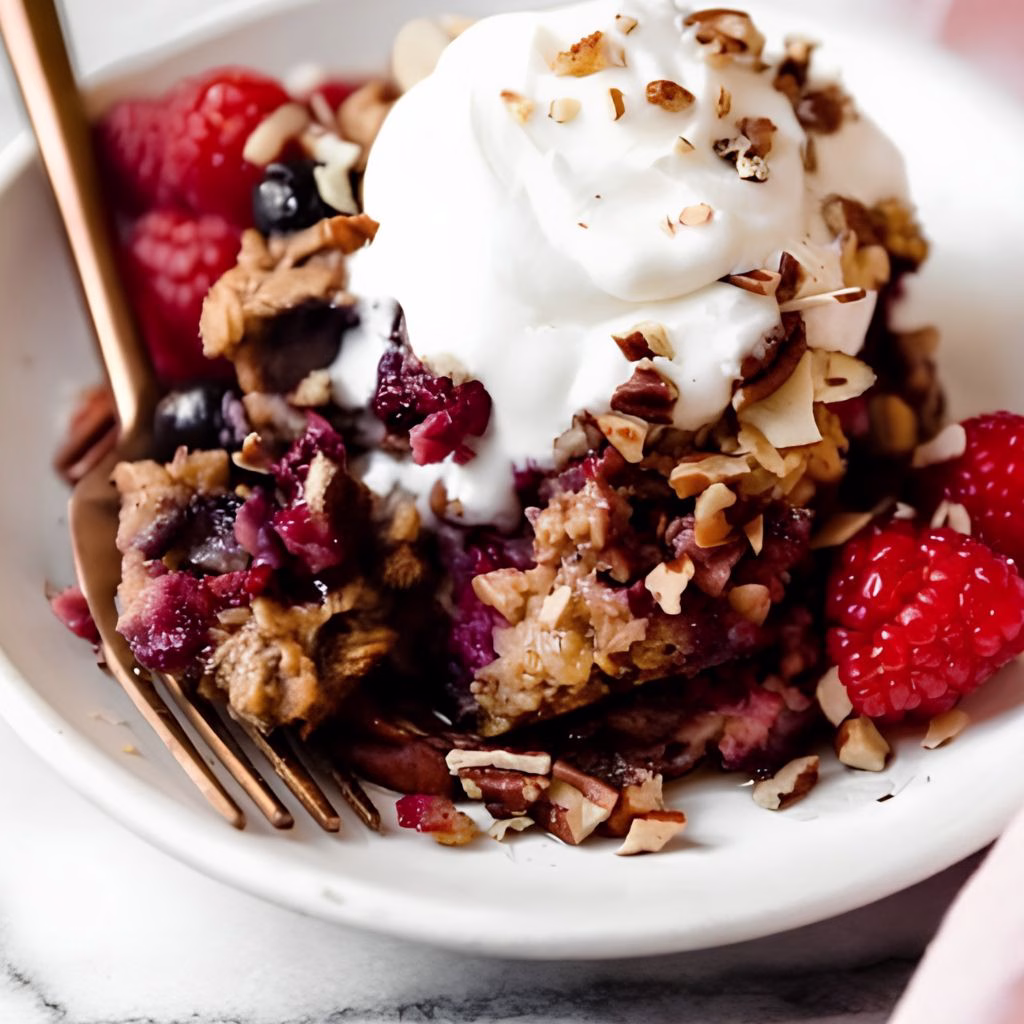 Mixed Berry Baked Oatmeal Recipe