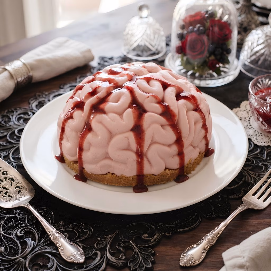 No Bake Strawberry Cheesecake Brain Recipe