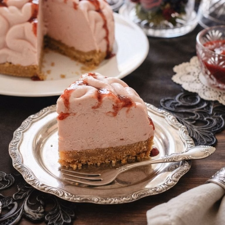No Bake Strawberry Cheesecake Brain Recipe