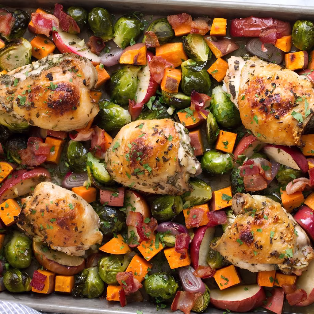 One Pan Harvest Chicken Recipe