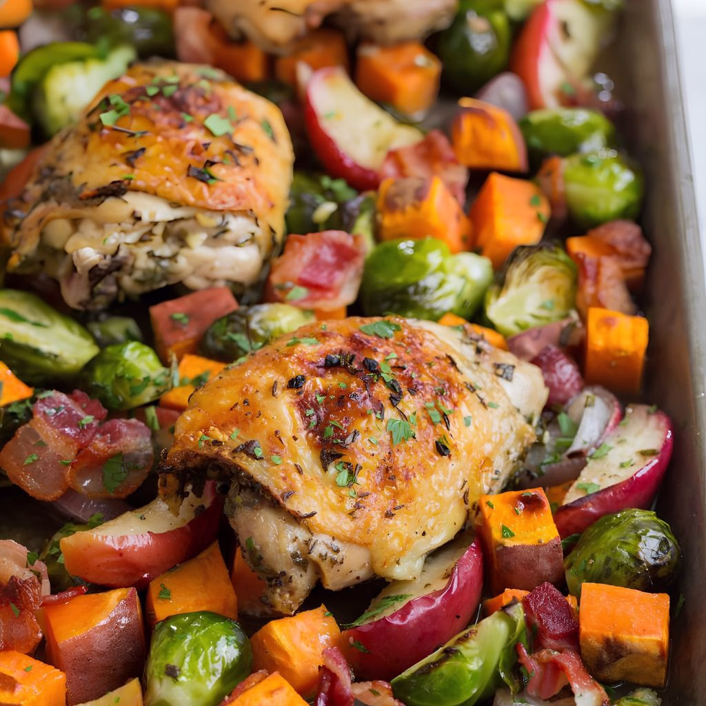 One Pan Harvest Chicken Recipe