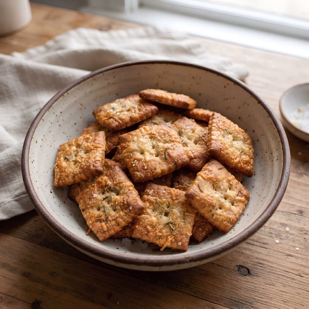 Parmesan Rosemary Crackers Recipe